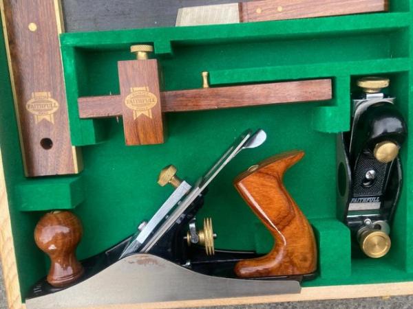 Image 2 of Wooden box of  faithfull tools