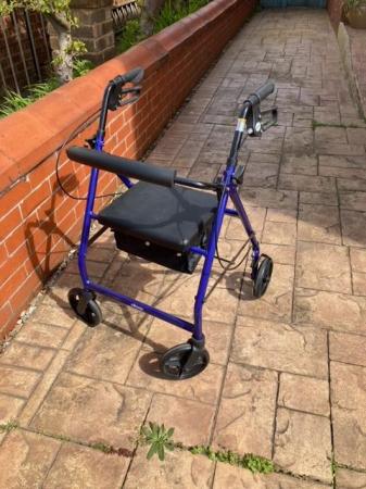 Image 2 of Drive 4 wheeled walker with seat