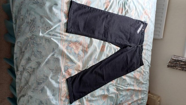 Image 1 of Replay Mens Benni Chino Stretch Cotton Trousers Black 36 wai