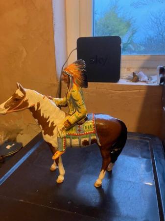 Image 3 of Beswick Native American on horseback figurine