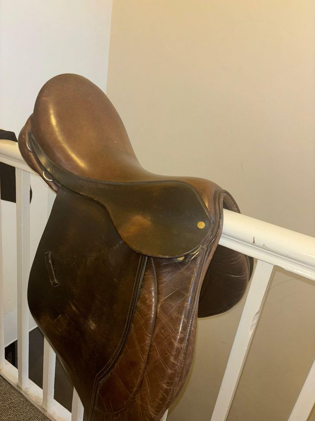 Preview of the first image of Leather saddle for sale.