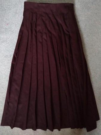 Image 2 of Laura Ashley style cotton pleated skirt- UK size 12