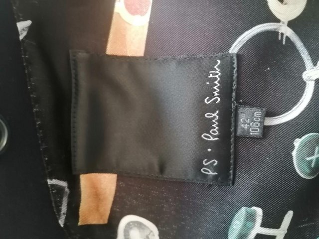Preview of the first image of Paul Smith Jacket rare print 42 inch.
