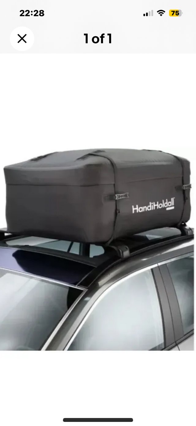 Preview of the first image of Handi holdall roof bag fits to roof bars.