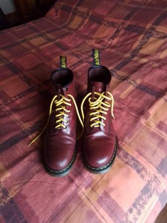 Image 1 of Cherry red 8 hole Doc Martins