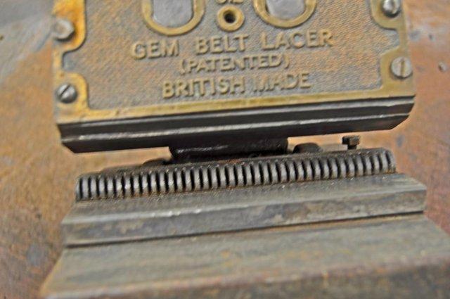 Image 12 of Vintage Gem Belt Lacer tool for joining leather belts
