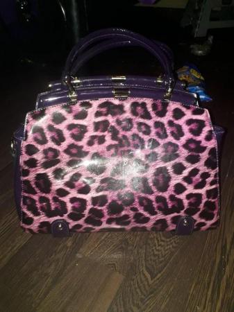 Image 2 of Woman's shiny leopard print bag