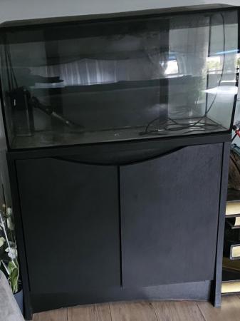 Image 4 of Aquarium Fish Tank with black storage cupboard