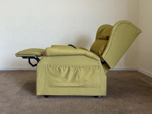 Image 9 of AJ WAY PETITE ELECTRIC RISER RECLINER GREEN CHAIR ~ DELIVERY