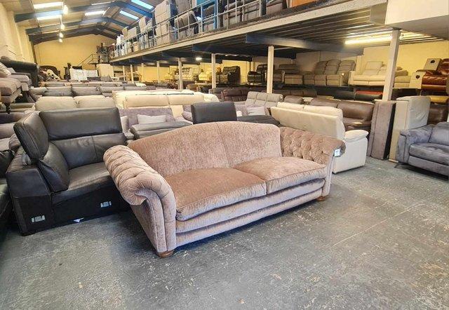Image 6 of Ex-display Loch Leven mink fabric 4 seater sofa