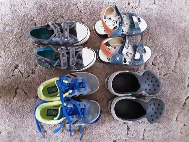 Preview of the first image of Children's Size 10 Selection of trainers, sandals, crocs.