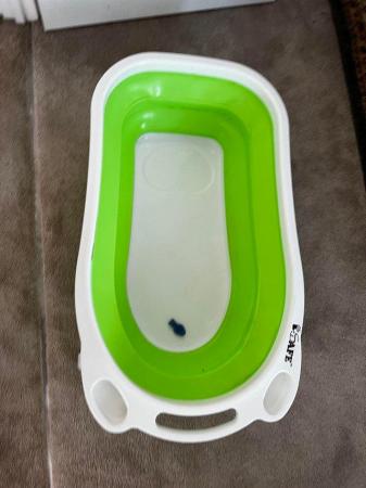 Image 2 of iSafe Flat Foldable Baby Bath – Lime