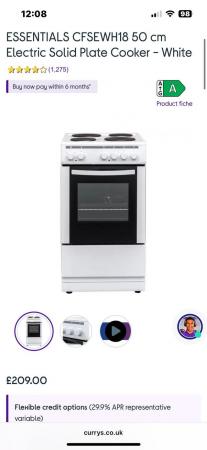 Image 1 of Brand new freestanding Electric cooker