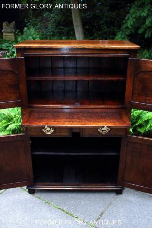Image 39 of A TITCHMARSH AND GOODWIN OAK WINE CUPBOARD DRINKS CABINET
