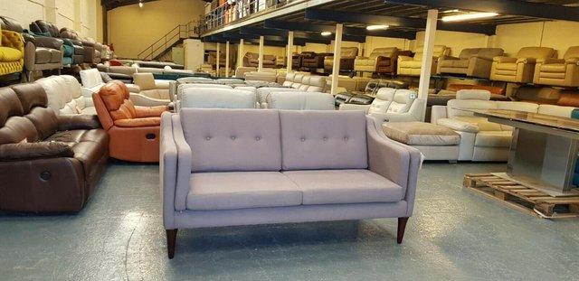 Image 5 of New Copenhagen grey fabric 3 seater sofa