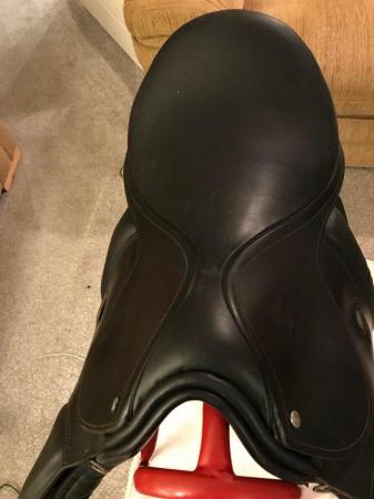 Image 2 of Antill Saracen  English leather black GP saddle. 171/2 inc