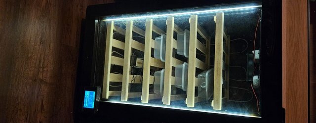 Preview of the first image of Reptile Egg Incubator With Led Bars, Evo Digital Stat & Fan.