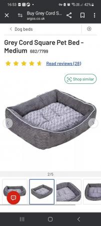 Image 3 of Medium corded dog bed,brand new