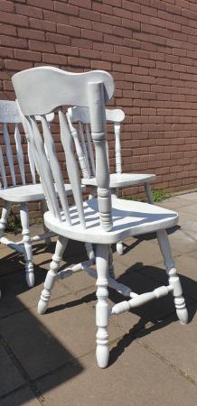 Image 13 of Country style farmhouse dining chairs x 6