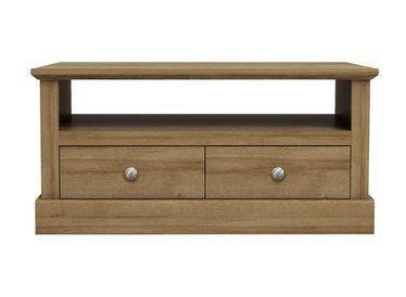 Preview of the first image of DEVON 2 DRAWER COFFEE TABLE  OAK.