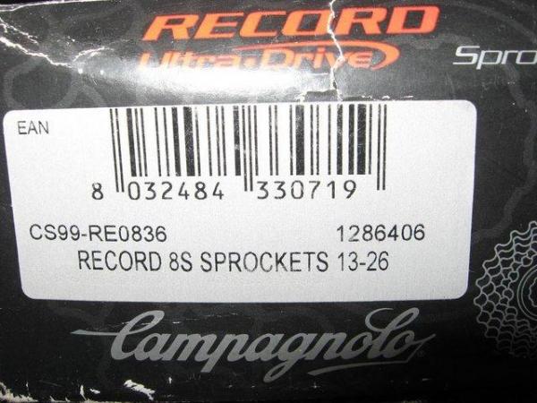 Image 2 of Campagnolo Record Cassette 8 Speed (13-26)
