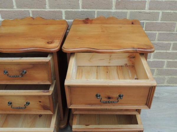 Image 10 of Pair of Welsh Pine Bedside Tables - very strong (UK Delivery