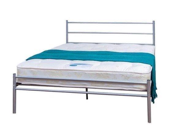 Image 1 of Double London metal bed frame