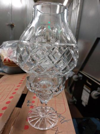 Image 2 of Candle holder/lamp - glass - 2 piece