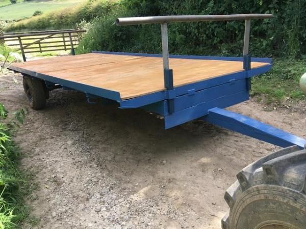 Image 2 of Flatbed Bale Trailer for Tractor Smallholding Harvest Hay