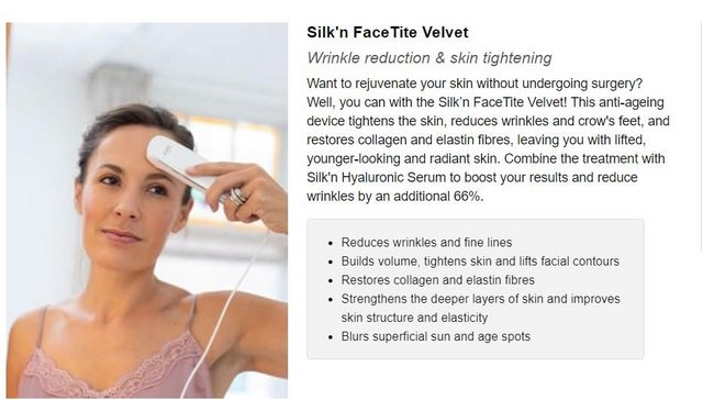 Image 2 of Silk'n FaceTite Velvet anti-aging device