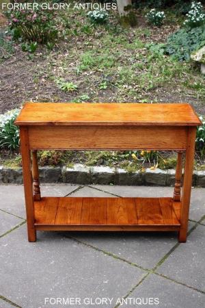 Image 5 of SOLID OAK HALL LAMP PHONE TABLE SIDEBOARD DRESSER BASE STAND