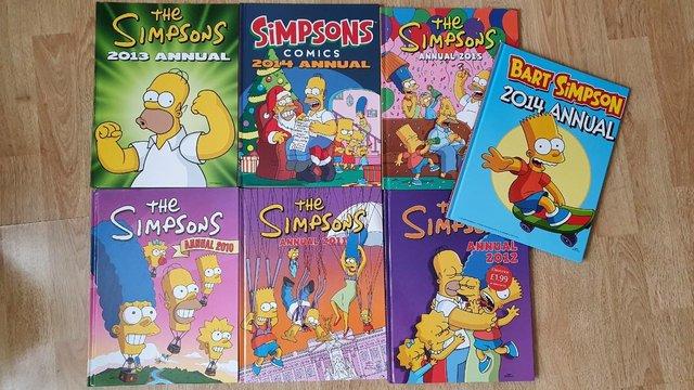 Image 1 of Simpsons annuals in excellent condition