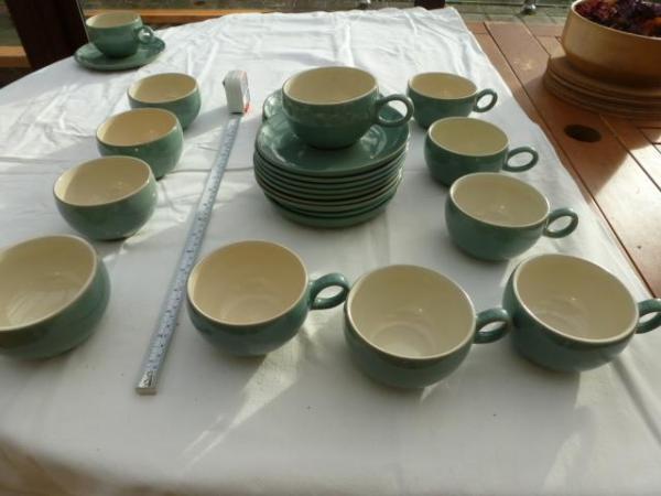 Image 1 of Green Denby various items in good condition