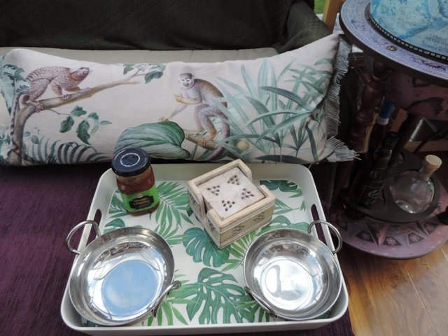 Preview of the first image of Serving Tray, Boxed Coasters & Curry Bowls. 10 Items, VGC..