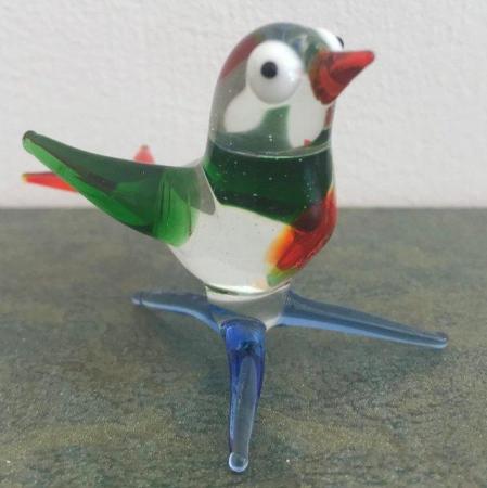 Image 1 of Vintage 1960's handmade glass bird, repair.