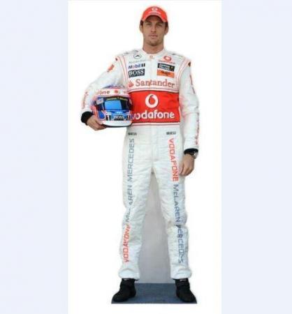 Image 1 of Jenson Button McLaren F1 Driver Lifesize Cutout Standee