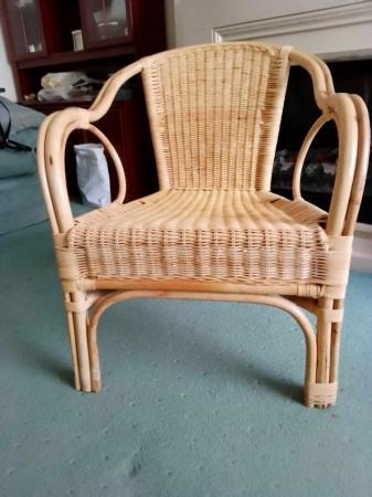 Image 2 of Wicker Armchair Natural Colour