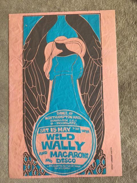 Preview of the first image of 1971 Wild Wally & Macaroni gig poster.