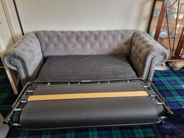 Image 5 of CHESTERFIELD  FABRIC SOFA BED