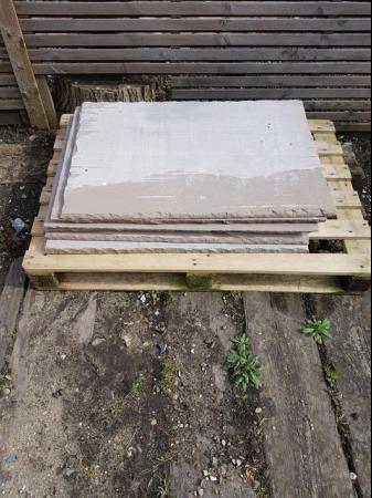 Image 1 of 6 X Autumn Brown Indian Sandstone Paving Slabs