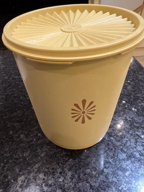 Preview of the first image of Tupperware Tall Round Storage Pot.