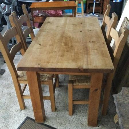 Image 2 of Kitchen table and four chairs just reduced