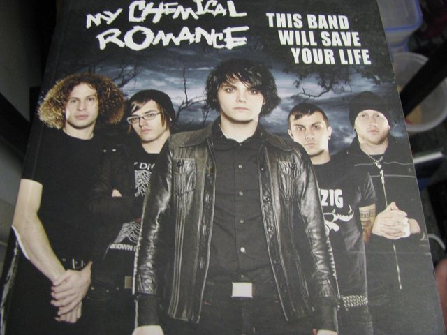 Preview of the first image of my chemical romance this band will save your life book 2008.
