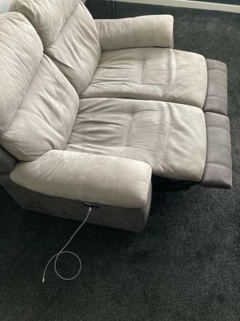 Image 3 of 2 seater electric recliner sofa