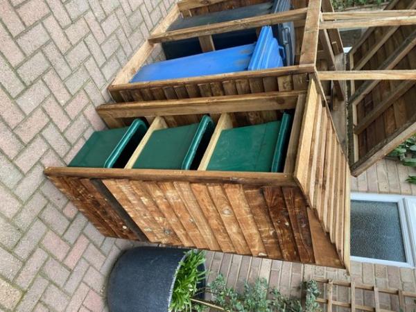 Image 6 of Shelved Storage Garden Recycling Store Shed for 3 x Bins