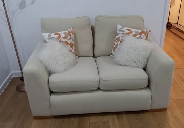 Image 2 of Cream two seater sofa great condition