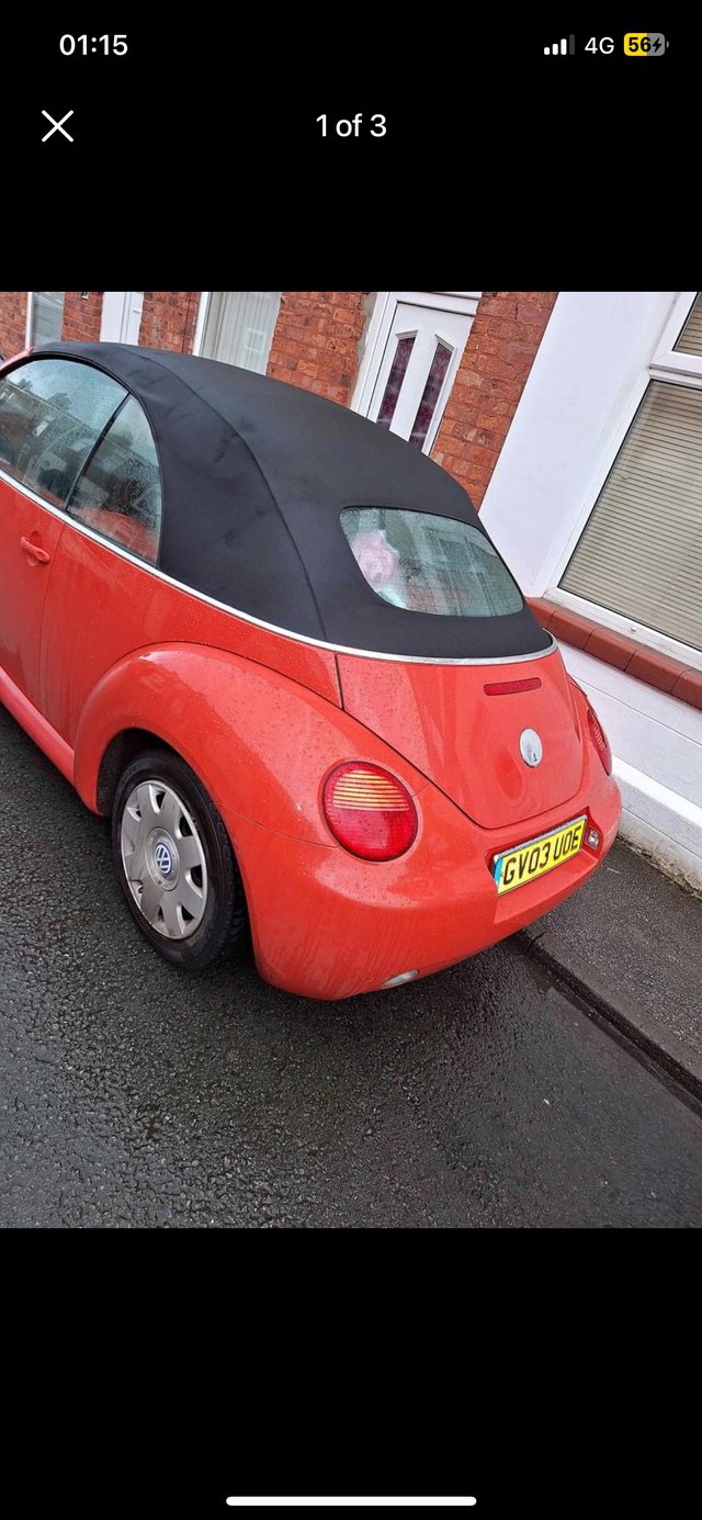 Preview of the first image of Beetle convertible 2003 6 mths mot.