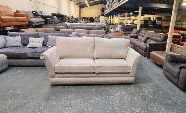 Preview of the first image of Oakfurniture Land Carrington  natural fabric 3 seater sofa.