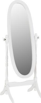 Preview of the first image of Contessa cheval mirror in white.