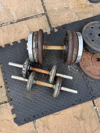 Image 5 of Weights Bench, Dumbell and Weights
